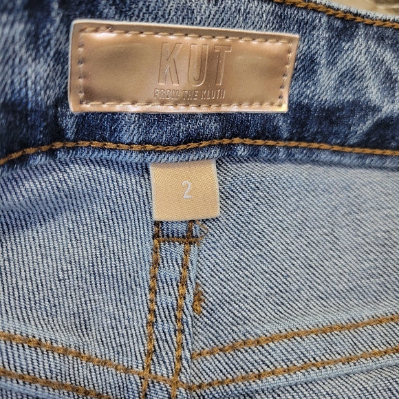 KUT Sienna Baggy Boyfriend Crop Jeans Size 2 - Picture 6 of 8